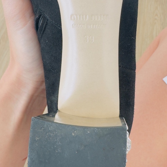 Miu Miu Suede Crystal Embellishments Boots Size 8 - Picture 12 of 12